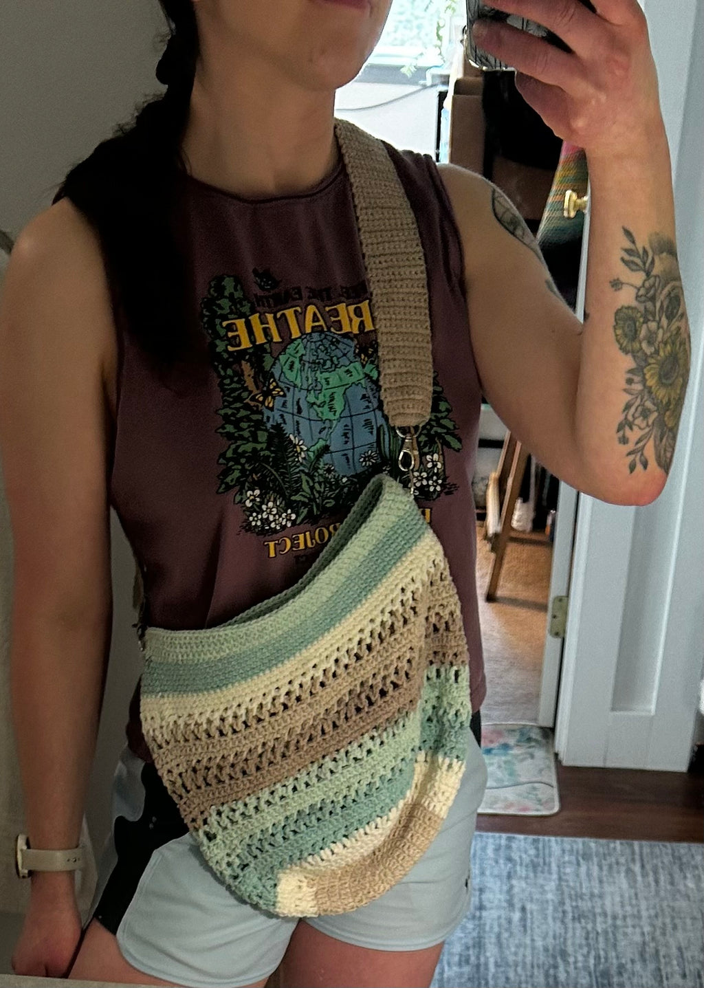 Handmade Coastal Breeze Market Bag