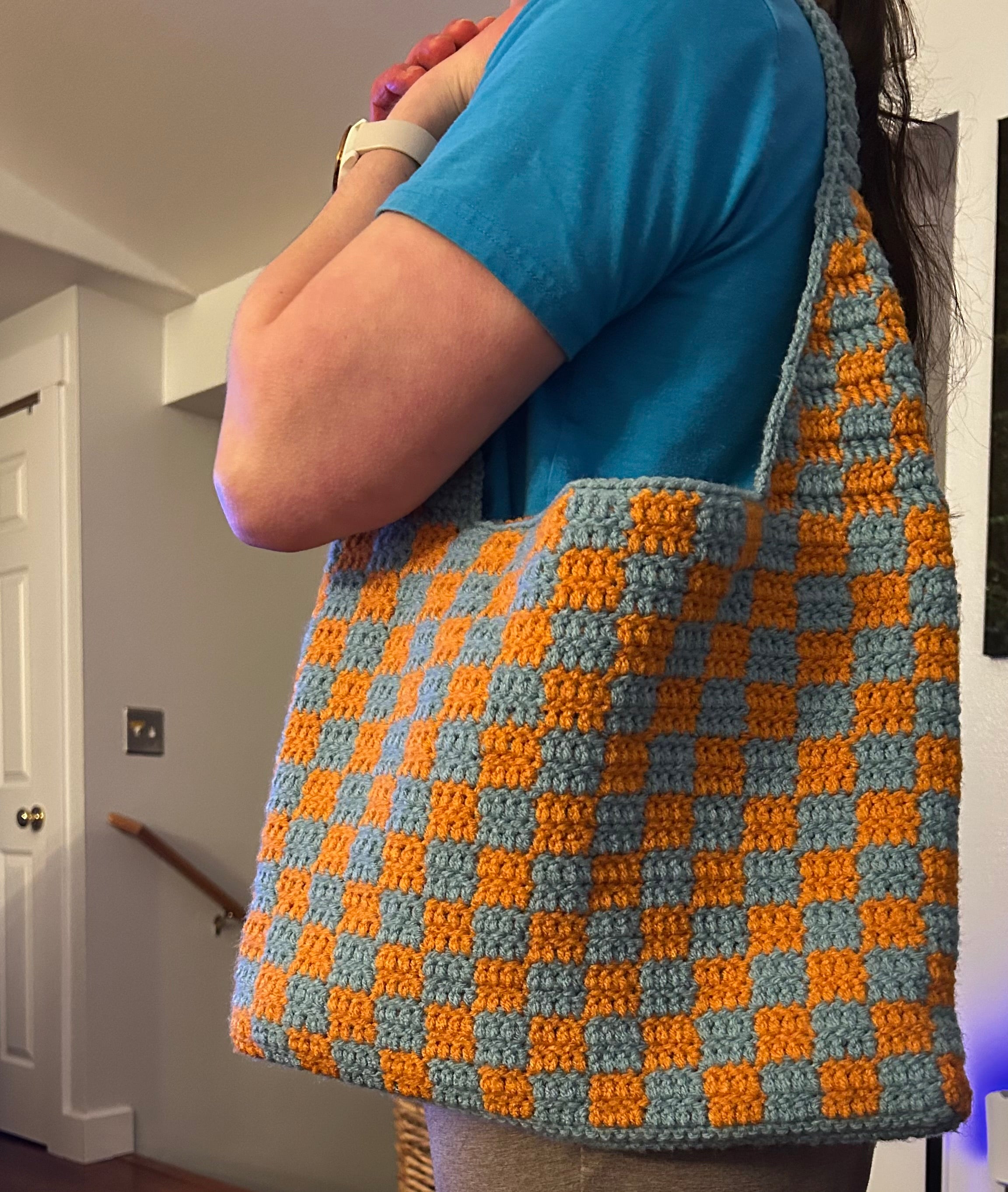 Sun & Sky Checkered Tote