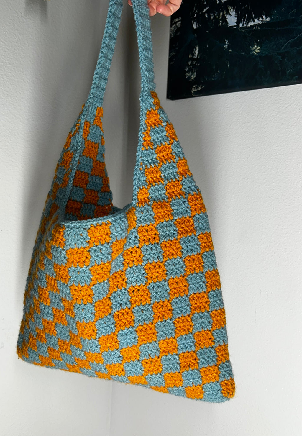 Sun & Sky Checkered Tote