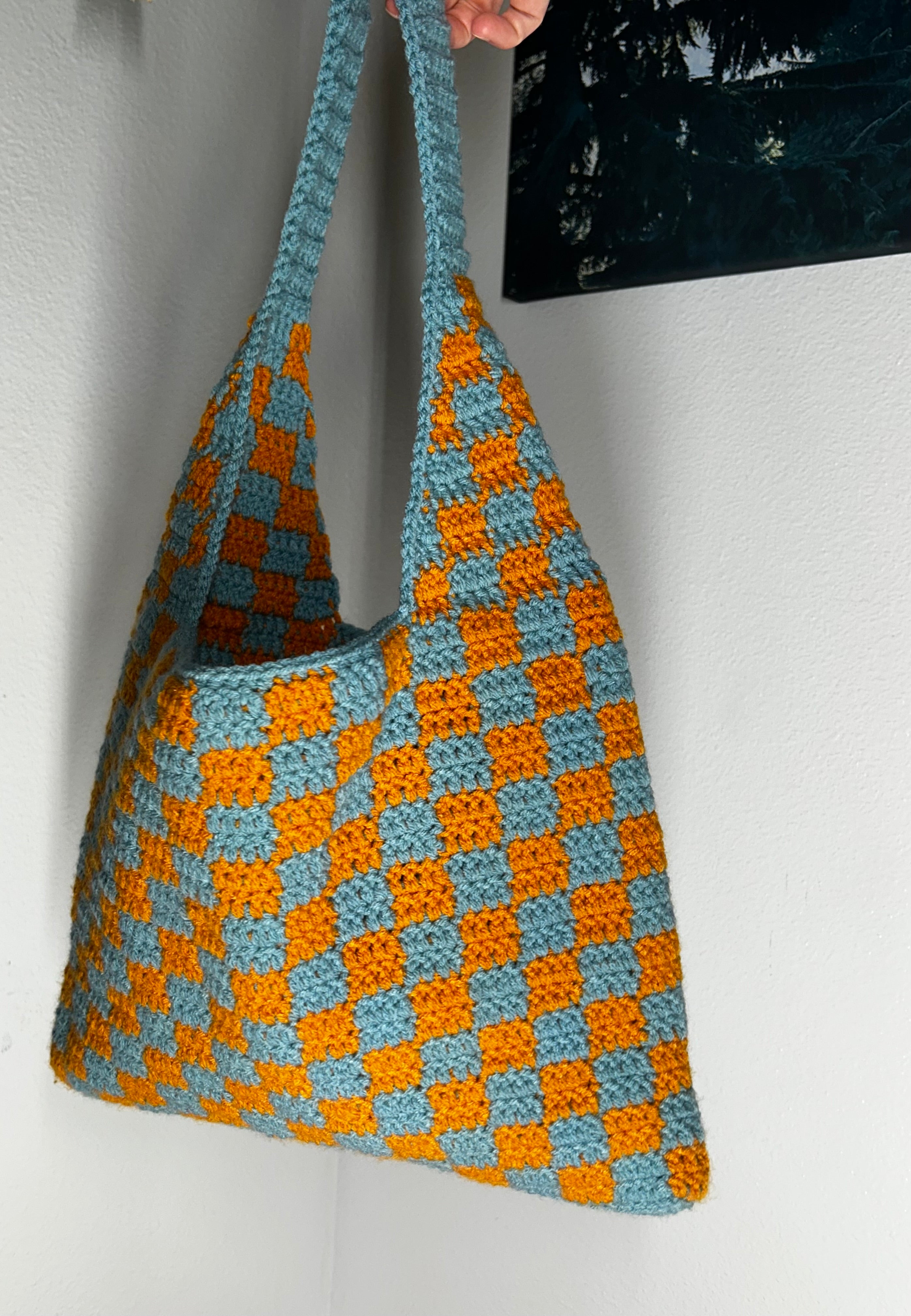 Sun & Sky Checkered Tote