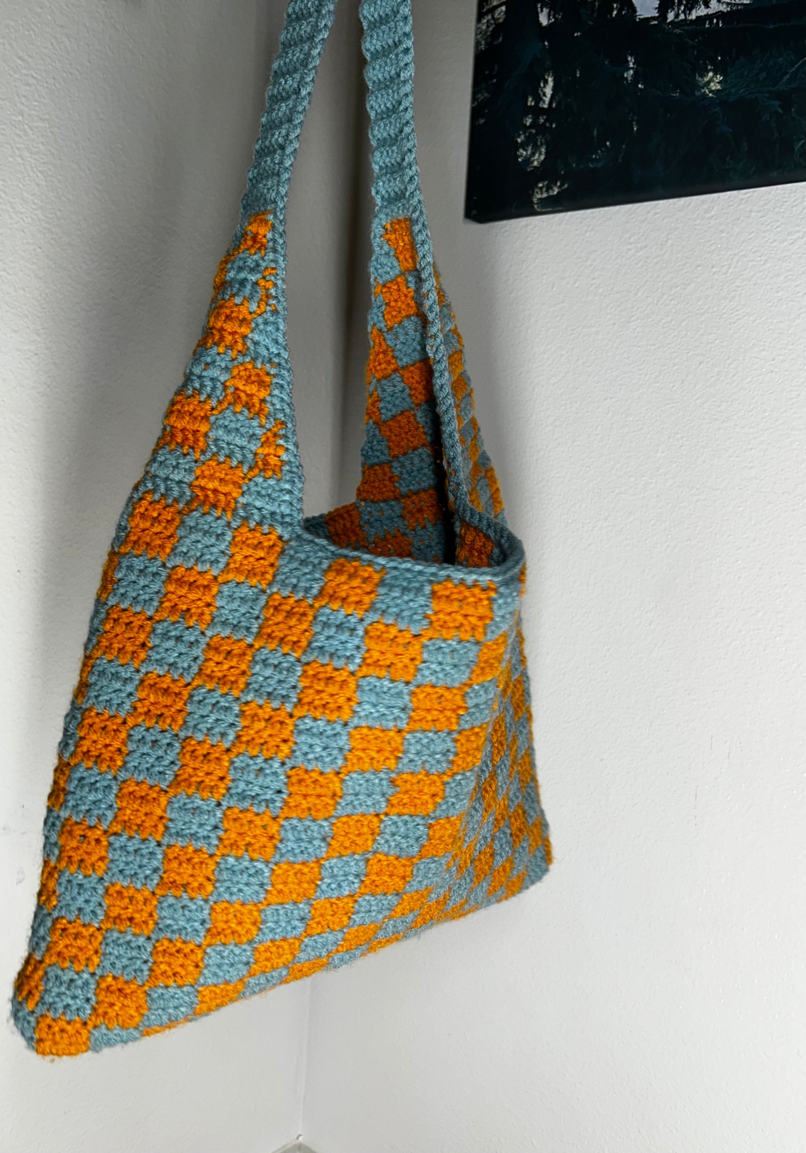 Sun & Sky Checkered Tote